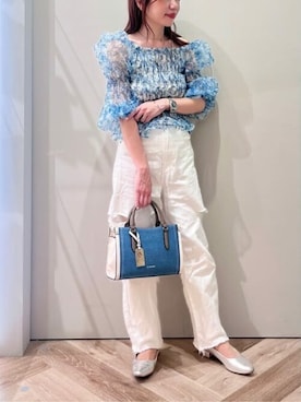 「& chouette（アンドシュエット）のアイテム」を使った、&chouette（アンドシュエット）さん（レディース・154cm）の夏コーディネート