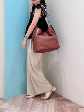 「茶色」｜&chouette（アンドシュエット）さん（レディース・154cm）の秋コーディネート