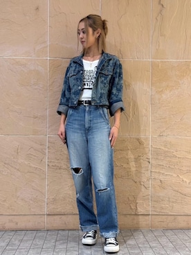 「HYSTERIC GLAMOUR（ヒステリックグラマー）のアイテム」を使った、rairaiさん（レディース・159cm）の秋コーディネート
