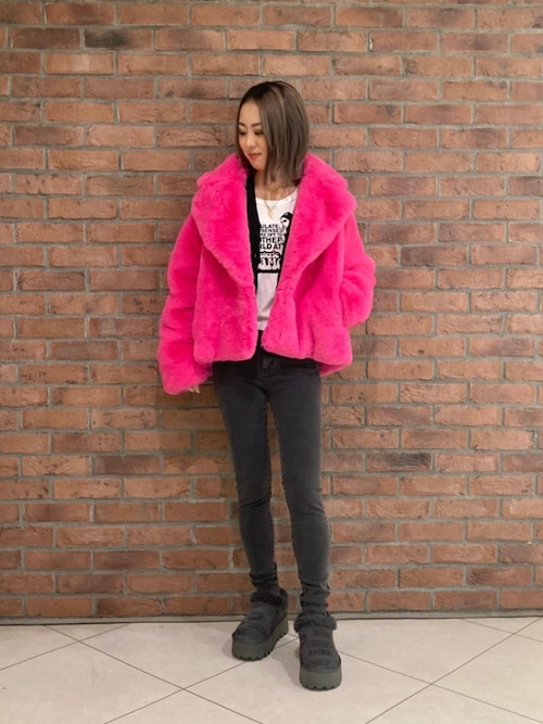 FIRE BEAR刺繍 フェイクファーブルゾン（ブルゾン）｜HYSTERIC GLAMOUR