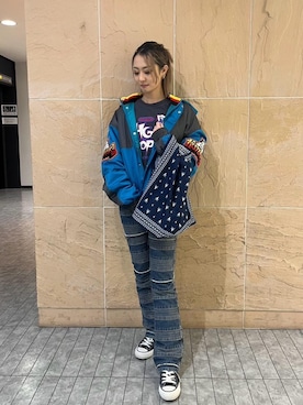 「アイテム（エコバッグ/サブバッグ）」を使った、rairaiさん（レディース・159cm）の秋コーディネート