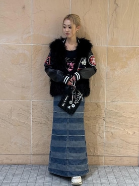 「アイテム（キーホルダー）」を使った、rairaiさん（レディース・159cm）の冬コーディネート