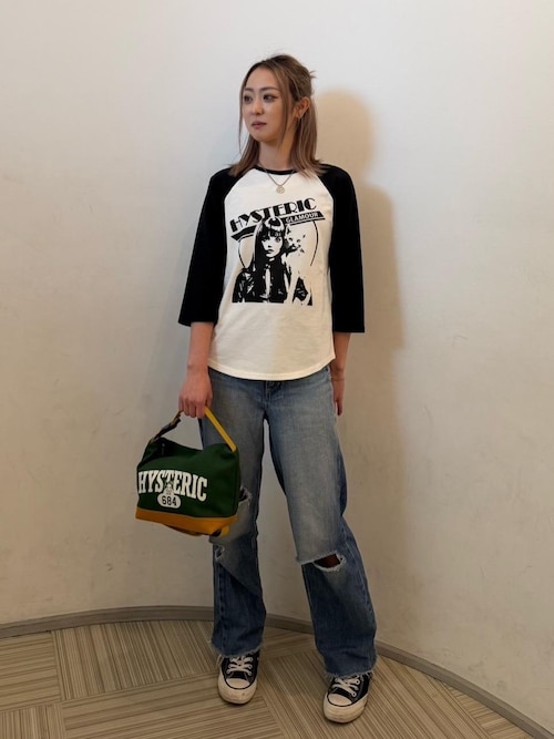HYSTERIC WOMAN CAT 七分袖Tシャツ（Tシャツ/カットソー）｜HYSTERIC