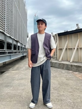 「SHIPS any（シップス エニィ）のアイテム（アクセサリー）」を使った、今倉さん（メンズ・167cm）の春コーディネート