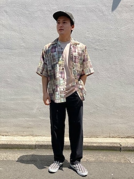 「SHIPS」｜今倉さん（メンズ・167cm）の夏コーディネート