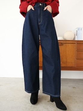 「Ulysses（ユリシス）のアイテム（パンツ）」を使った、Ulyssesさん（レディース・163cm）の冬コーディネート