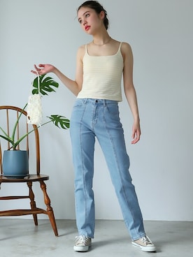 「Ulysses（ユリシス）のアイテム（パンツ）」を使った、Ulyssesさん（レディース・158cm）の春コーディネート