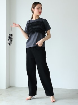 「Ulysses（ユリシス）のアイテム（パンツ）」を使った、Ulyssesさん（レディース・158cm）の春コーディネート