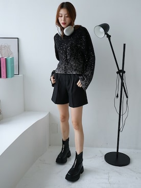 「LAFFMO（ラフモ）のアイテム」を使った、Ulyssesさん（レディース・158cm）の秋コーディネート