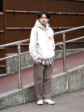 EDIFICE OFFICIALさん（メンズ・169cm）の冬コーディネート