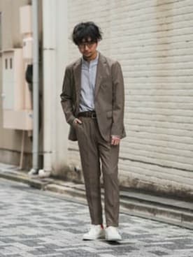 EDIFICE OFFICIALさん（メンズ・178cm）の春コーディネート