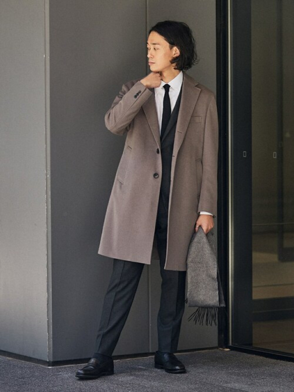 SUPER 120’s ウール サキソニー 2ボタン セットアップ　スーツ SUPER 120's ウールサキソニー 2ボタン ジャケット