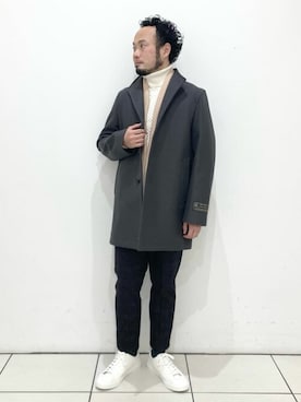 EDIFICE OFFICIALさん（メンズ・169cm）の冬コーディネート