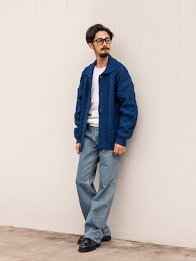 「A.P.C.（アーペーセー）のアイテム」を使った、EDIFICE OFFICIALさん（メンズ・178cm）の冬コーディネート