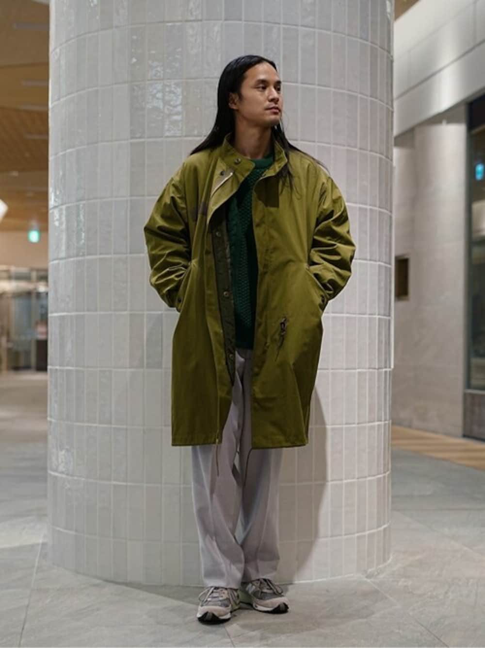 EDIFICEのモッズコートを使った人気ファッションコーディネート