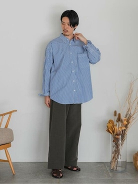 EDIFICE OFFICIALさん（メンズ・171cm）の冬コーディネート