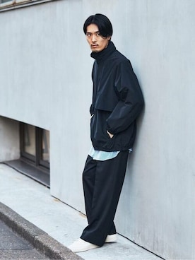 「大人ガーリー」｜「アイテム（その他アウター）」を使った、EDIFICE OFFICIALさん（メンズ・171cm）の冬コーディネート