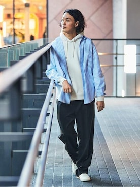 EDIFICE OFFICIALさん（メンズ・178cm）の冬コーディネート