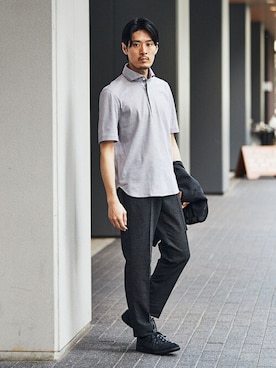 EDIFICE OFFICIALさん（メンズ・171cm）の春コーディネート