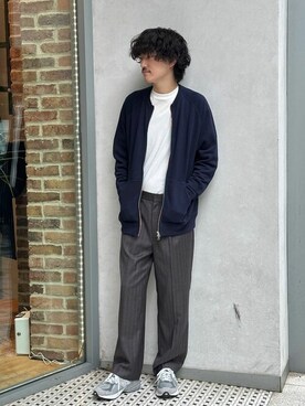 「LOOPWHEELER（ループウィラー）のアイテム」を使った、EDIFICE OFFICIALさん（メンズ・181cm）の秋コーディネート