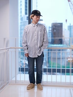 「EDIFICEスタッフ」｜「アイテム（ブーツ）」を使った、EDIFICE OFFICIALさん（メンズ・169cm）の秋コーディネート