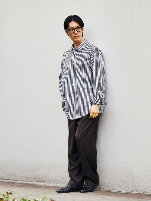 セール】【Loro Piana Fabric】パイプドステム ストレートパンツ