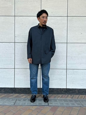 「ENZO BONAFE（エンツォボナフェ）のアイテム（シューズ）」を使った、EDIFICE OFFICIALさん（メンズ・171cm）の秋コーディネート
