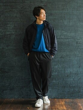 「EDIFICE（エディフィス）のアイテム（ブルゾン）」を使った、EDIFICE OFFICIALさん（メンズ・178cm）の秋コーディネート