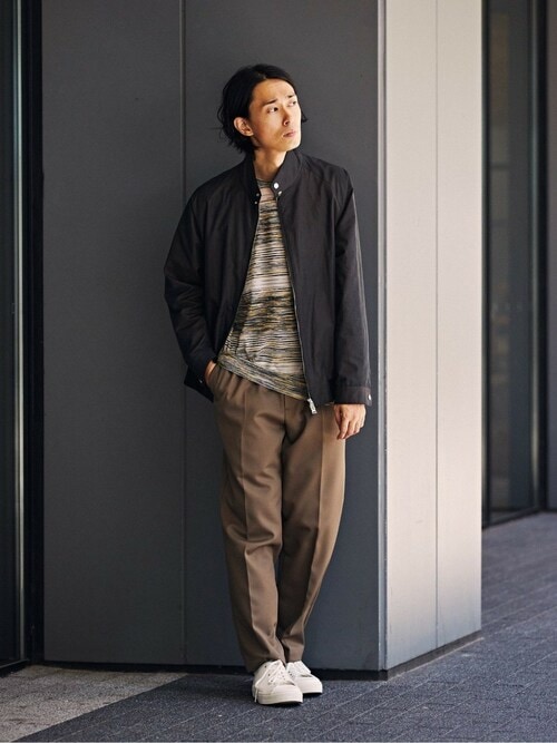 セール】ハイデンシティー ウェザー ピーチスキン ハリントン ブルゾン