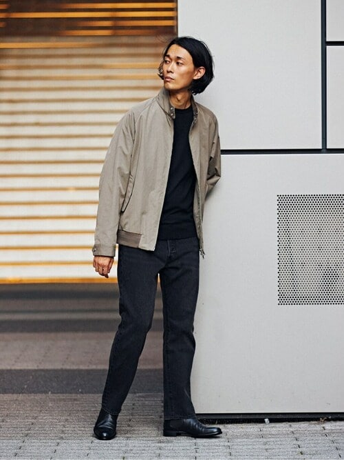 セール】ハイデンシティー ウェザー ピーチスキン ハリントン ブルゾン