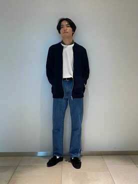 「LOOPWHEELER（ループウィラー）のアイテム」を使った、EDIFICE OFFICIALさん（メンズ・170cm）の秋コーディネート