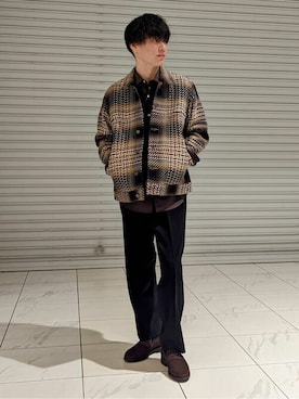 「Berwick1707（バーウィック）のアイテム」を使った、EDIFICE OFFICIALさん（メンズ・165cm）の秋コーディネート