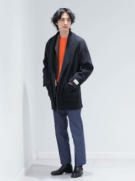 「TAGLIATORE（タリアトーレ）のアイテム」を使った、EDIFICE OFFICIALさん（メンズ・182cm）の秋コーディネート