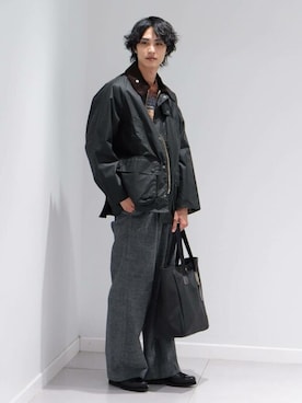 「Paraboot（パラブーツ）のアイテム（その他シューズ）」を使った、EDIFICE OFFICIALさん（メンズ・182cm）の秋コーディネート