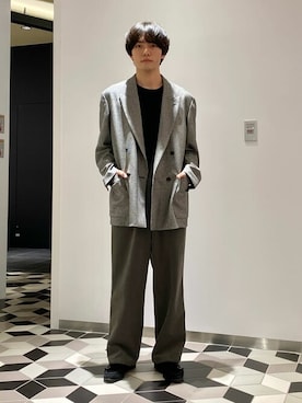 「EDIFICE LA BOUCLE（エディフィスラブークル）のアイテム（ジャケット/アウター）」を使った、EDIFICE OFFICIALさん（メンズ・170cm）の秋コーディネート