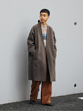 「ペインターパンツ」｜「アイテム（その他アウター）」を使った、EDIFICE OFFICIALさん（メンズ・175cm）の秋コーディネート