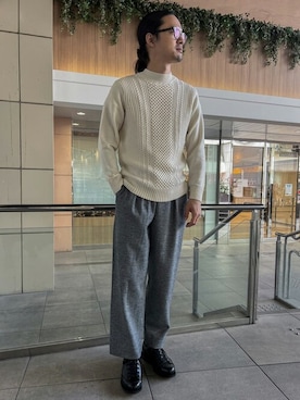 「Paraboot（パラブーツ）のアイテム（その他シューズ）」を使った、EDIFICE OFFICIALさん（メンズ・174cm）の秋コーディネート