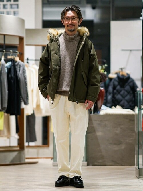 ATON（エイトン）の「【ATON / エイトン】WOOL KANOKO MOCKNECK