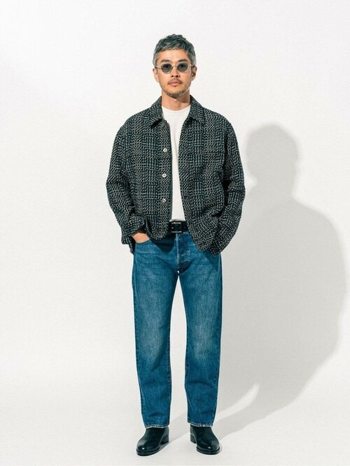 DEVEAUX / デヴォー】バスケット チェック トラッカー ジャケットを