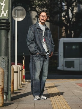 EDIFICE OFFICIALさんの「【Levi’s/リーバイス】30th 別注 Type 1 トラッカージャケット」を使ったコーディネート