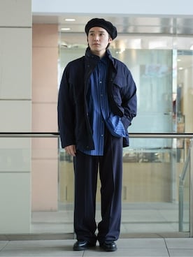 「markaware（マーカウェア）のアイテム」を使った、EDIFICE OFFICIALさん（メンズ・169cm）の春コーディネート