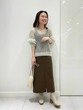 「MARLON FIRENZE（マーロンフィレンツェ）のアイテム」を使った、Ayaさん（レディース・148cm）の夏コーディネート