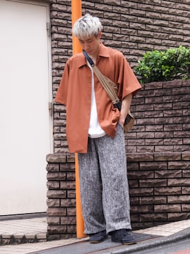 YOSHIさんの「Tweed balloon pants/ツイードバルーンパンツ」を使ったコーディネート