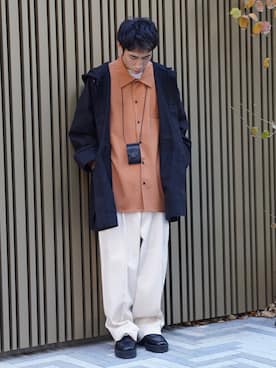「アイテム（財布）」を使った、YOSHIさん（メンズ・171cm）の冬コーディネート