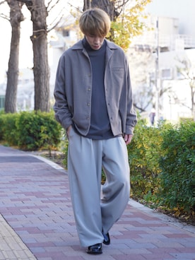 「CASPER JOHN（キャスパージョン）のアイテム（ブーツ）」を使った、YOSHIさん（メンズ・171cm）の冬コーディネート