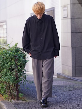 「CASPER JOHN（キャスパージョン）のアイテム（ブーツ）」を使った、YOSHIさん（メンズ・171cm）の秋コーディネート