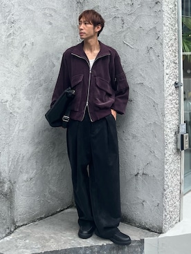 「cii（シー）のアイテム」を使った、YOSHIさん（メンズ・171cm）の秋コーディネート
