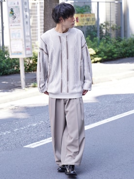 「CASPER JOHN（キャスパージョン）のアイテム（ブーツ）」を使った、YOSHIさん（メンズ・171cm）の夏コーディネート