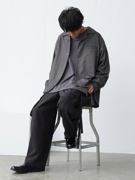 「CASPER JOHN（キャスパージョン）のアイテム（ブーツ）」を使った、YOSHIさん（メンズ・171cm）の夏コーディネート