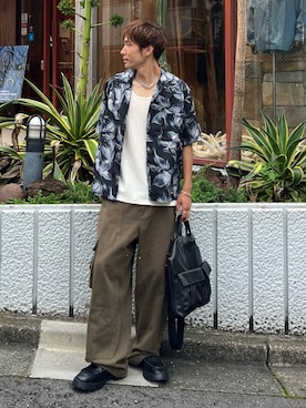 「CASPER JOHN（キャスパージョン）のアイテム」を使った、YOSHIさん（メンズ・171cm）の夏コーディネート